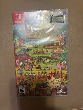 Stardew valley Nintendo switch Game Back Cover with Blue and Green Art